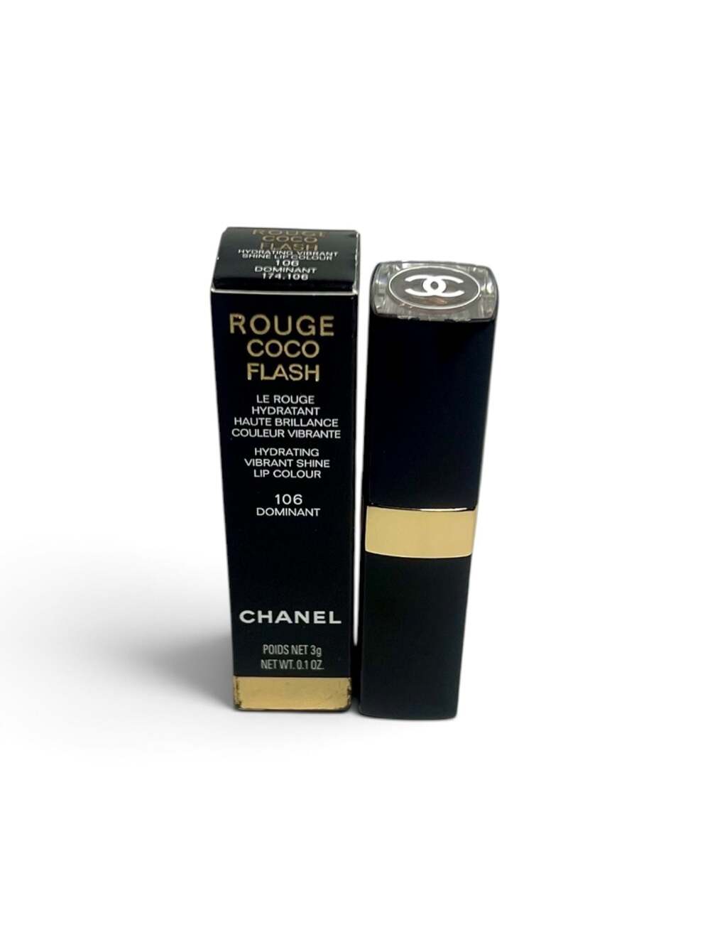 Chanel Rouge Coco Flash Hydrating Vibrant Shine Lip Colour - 106 Dominant - Picture 3 of 13